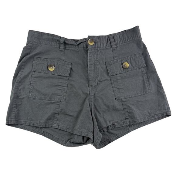 Vuori Women's Vintage Ripstop Utility Shorts Charcoal Size Large Hiking Camping - Picture 1 of 6